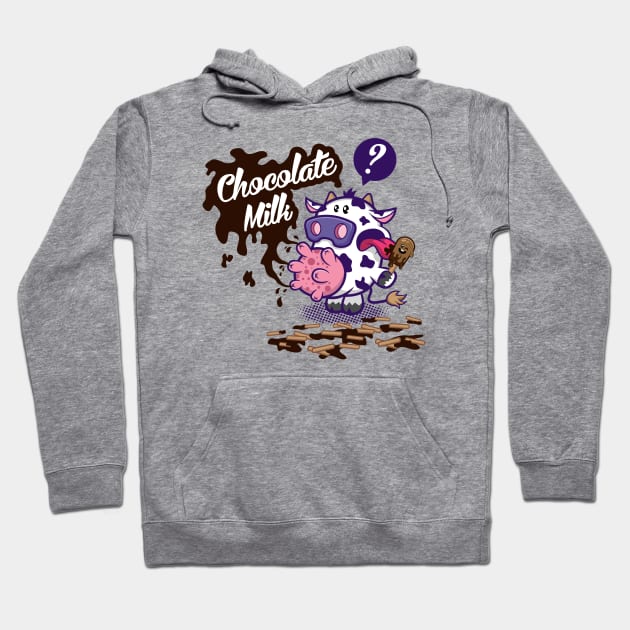 Chocolate Milk by Squinked Hoodie by Squinked